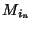 $ M_{i_{n}}$