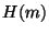 $ H(m)$