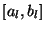 $ [a_{l},b_{l}]$