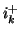 $ i_{k}^{+}$