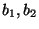 $ b_{1}, b_{2}$