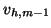 $ v_{h,m-1}$