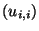 $ (u_{i,i})$