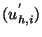 $ (u^{'}_{h,i})$