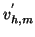 $ v^{'}_{h,m}$