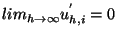 $\displaystyle lim_{h \rightarrow \infty} u^{'}_{h,i} = 0$