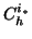 $ C_{h}^{i_{*}}$