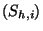 $ (S_{h,i})$